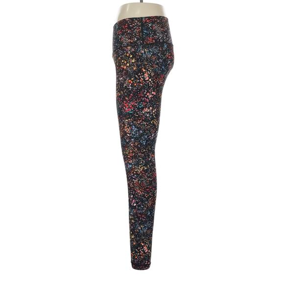 Lululemon Wunder Under Floral Multi-Color Print Stretch leggings Women's size 8 - Picture 4 of 6